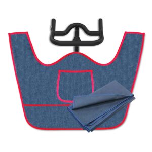 Gofeel Peloton Handlebar Towel, Super-absorbent Anti-Slippery Spin Towel, Quick-drying to Keep Your Handlebar and Face Always Dry for Peloton Spin Bike (Navy)