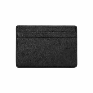 Fossil Men's Steven Leather Slim Minimalist Card Case Wallet, Slate Black, (Model: ML4395019)