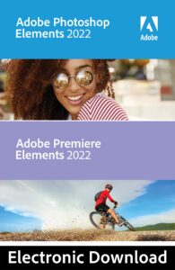 adobe | bundle - photoshop elements 2022 & premiere elements 2022 | pc code software download | photo editing | video editing