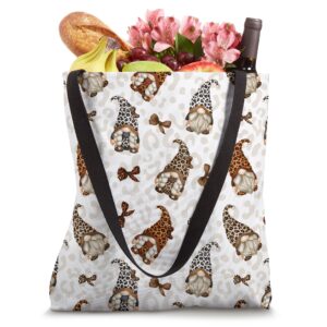 Cute Animal Print Accessories For Women With Leopard Gnome Tote Bag