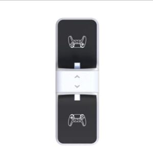 PS5 Controller Charger, PS5 Wireless Charger Dual USB Fast Charging for Sony Playstation 5/ PS5 / Pro /PS5 Slim Controller, Charging Station with LED Indicator for DualShock 5 Dual Charger Also charges your phone.