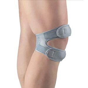 YCSM 1 Piece Set of Knee Pads, Rubber Adjustable Breathable Anti-Collision Leg Guards, Protect The Knees and Relieve Knee Pain (Color : Light Grey)