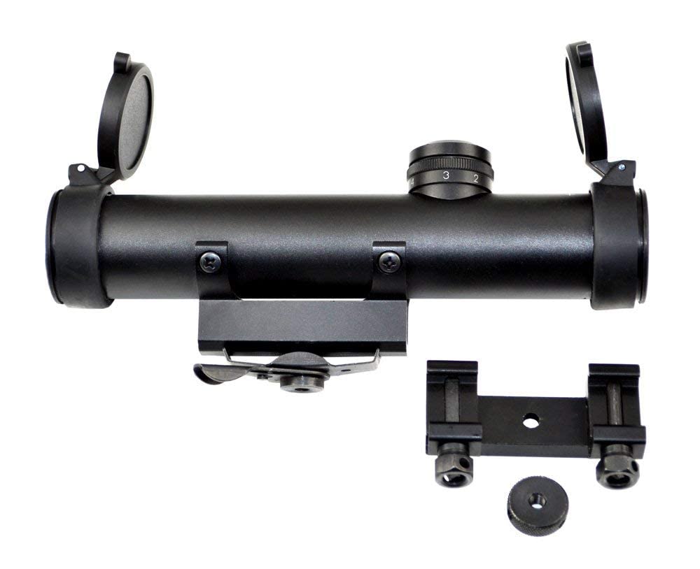 Sniper MT4X20 Carry Handle Scope with BDC Turret Mil-Dot Reticle