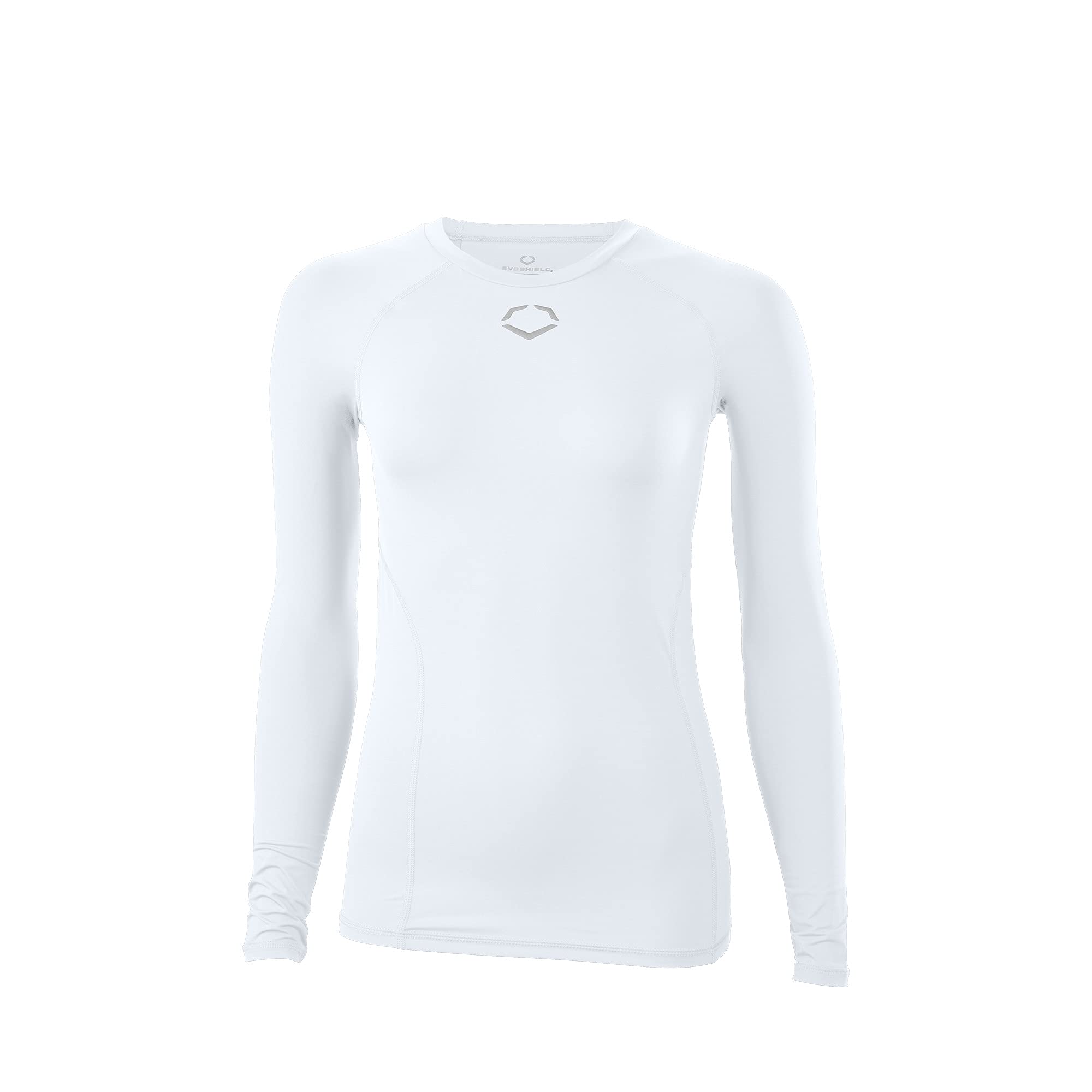 EvoShield Women's Standard Long Sleeve, Team White, Large