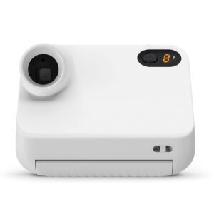 Polaroid GO Instant Mini Camera White + Polaroid GO Color Film – Double Pack + Album + Strap