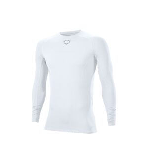 EvoShield Men's Standard Long Sleeve, Team White, Medium