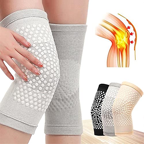 YCSM 2 Packs of Self-Heating Support Knee Pads Warm Knee Pads for Arthritis and Joint Pain Relief Suitable for Injury and Recovery of Meniscus Tears and Relieve Joint Pain. (Color : Black, Size : XL)