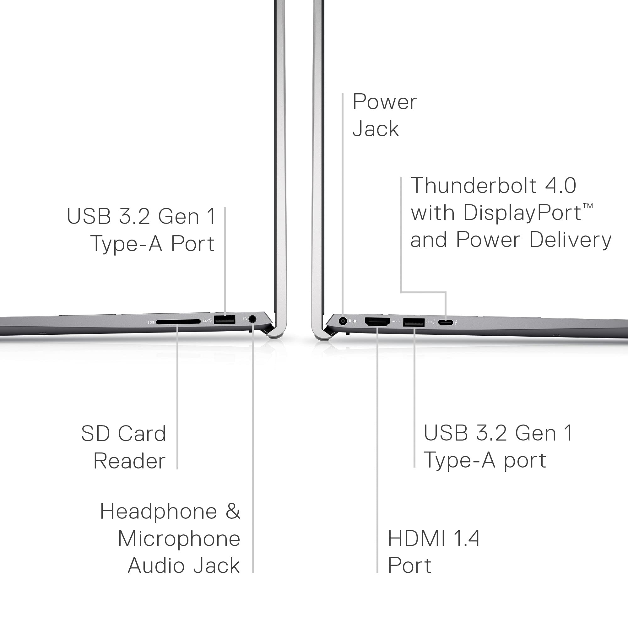 Dell Inspiron 15 5510 15.6 Inch Laptop, FHD Non-Touch Display - Intel Core i7-11390H, 8GB DDR4 RAM, 512GB SSD, NVIDIA GeForce MX450 Graphics, Windows 11 Home - Platinum Silver