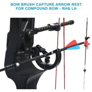 Perogen Whisker Biscuit Archery Brush Arrow Rest for Archery Compound Bow Capture Arrows Rest - Both Left and Right Hand