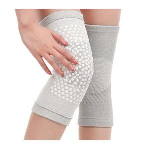 ycsm 2 packs of self-heating support knee pads warm knee pads for arthritis and joint pain relief suitable for injury and recovery of meniscus tears and relieve joint pain. (color : gray, size : xl)