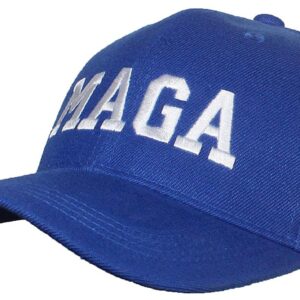 Tropic Hats Adult Embroidered MAGA Donald Trump Adjustable Ballcap - Royal Blue