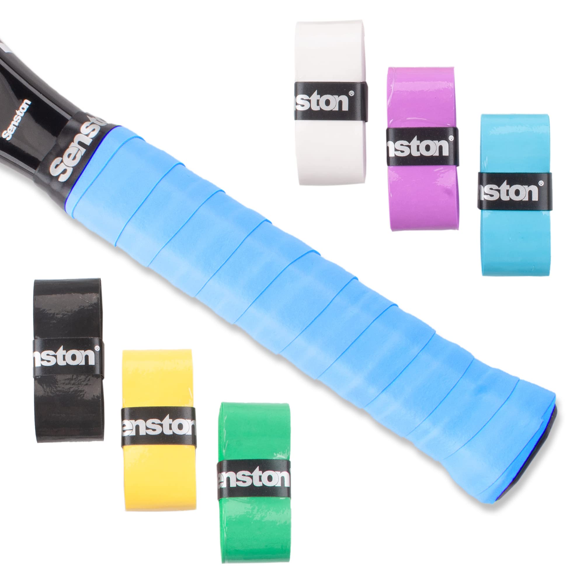 Senston Tennis Grips 6 Pack, Tennis Racquet Overgrip, Tennis Racket Grip Tape