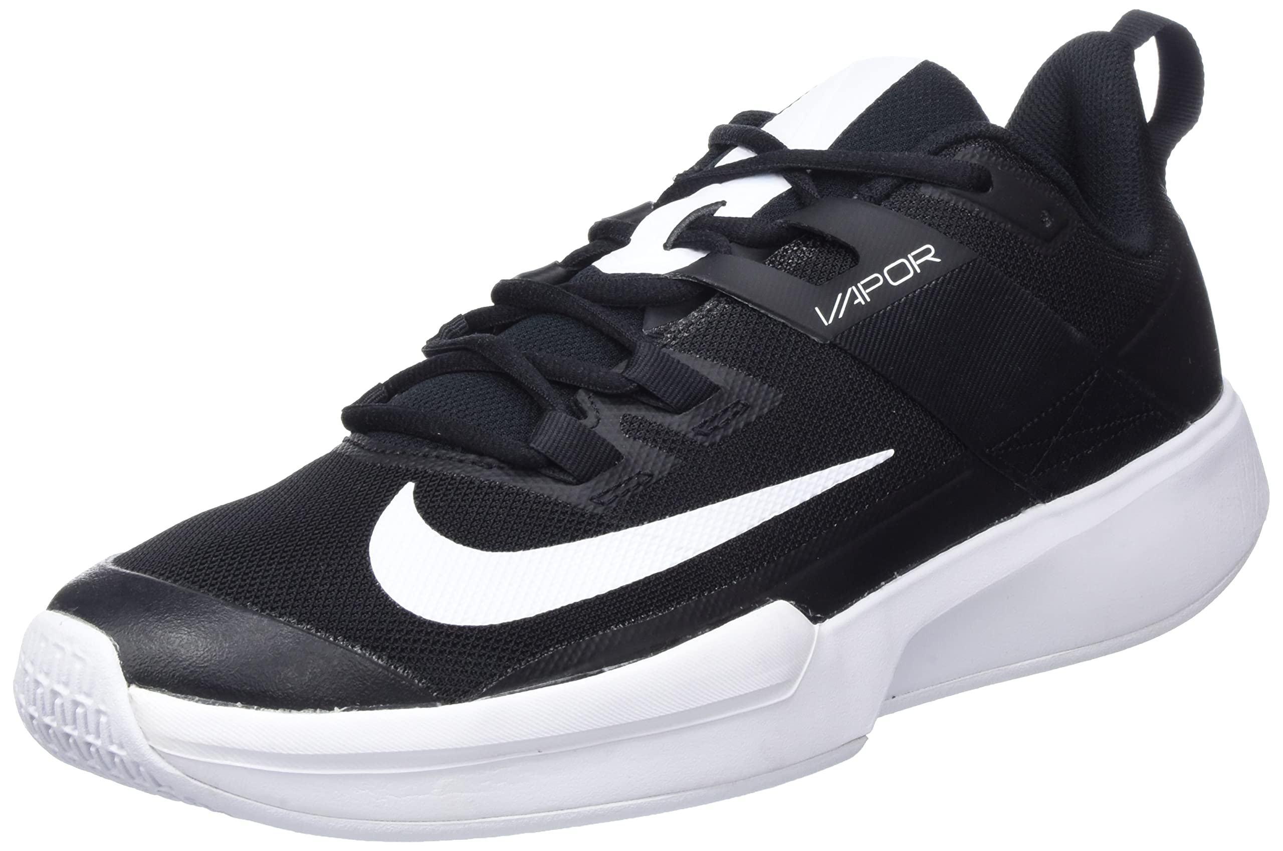 Nike Men's Hard Court Tennis Shoes, Black White, 42.5 EU