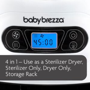 Baby Brezza Bottle & Breast Pump Sterilizer Dryer – Electric Steam Sterilizer Machine for Plastic & Glass Bottles, Pump Parts, Pacifiers, Breast Pump Parts – Universal Fit