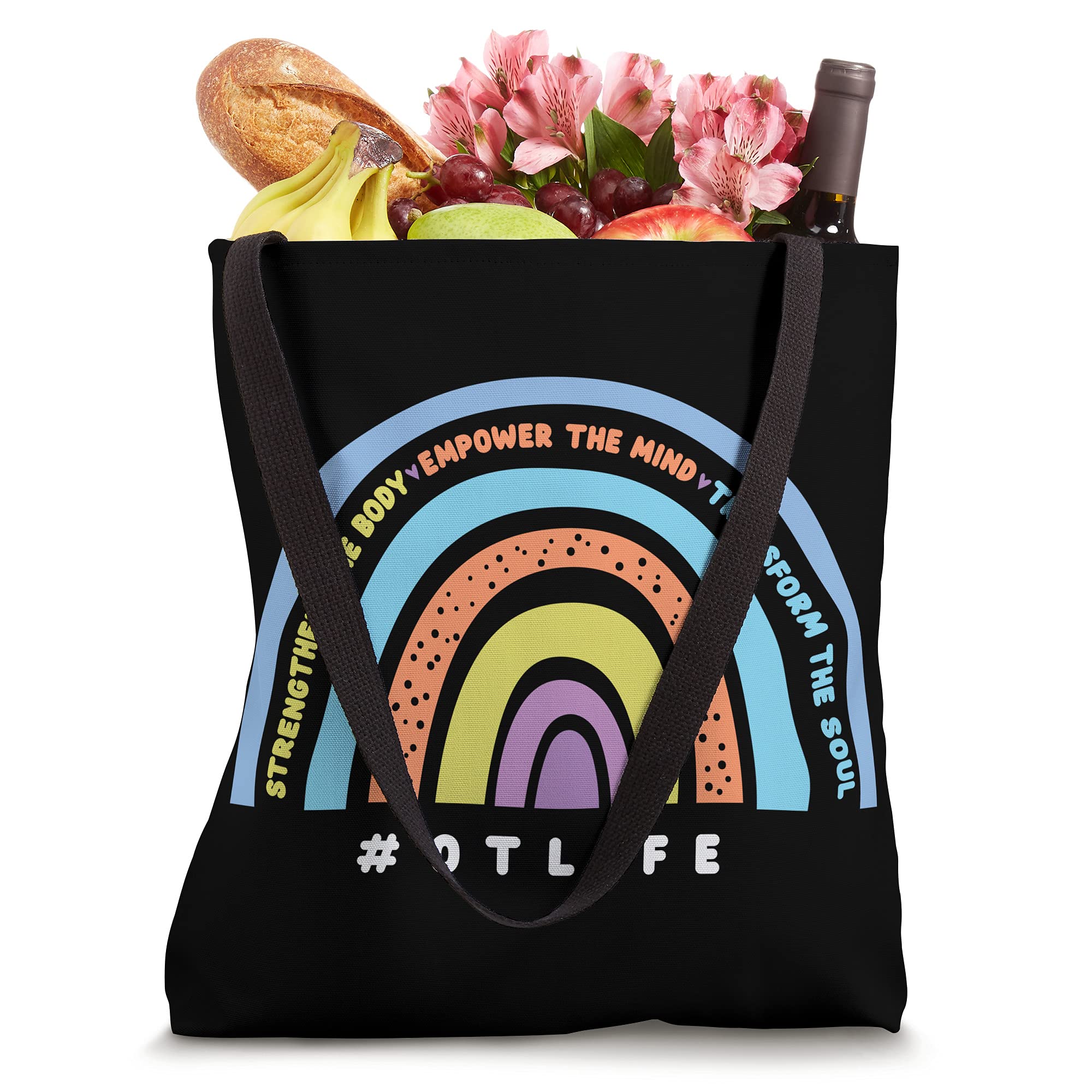 OT Occupational Therapy Life Rainbow Occupational Therapist Tote Bag