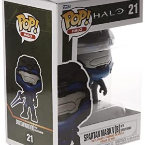 Funko POP Games: Halo Infinite - Mark V [B] with Blue Energy Sword with Chase, Multicolor, (59336)