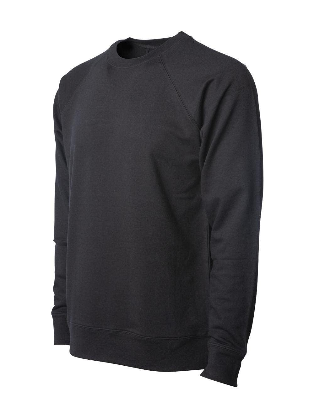 Independent Trading Co. - Icon Lightweight Loopback Terry Crewneck Sweatshirt - SS1000C - 2XL - Black