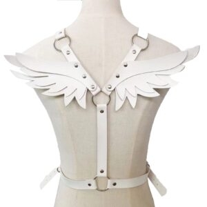 Punk Angel Wing Chest Body Harness Waist Belly Chain Belt Rave Jewelry Accessories Halloween Outfit