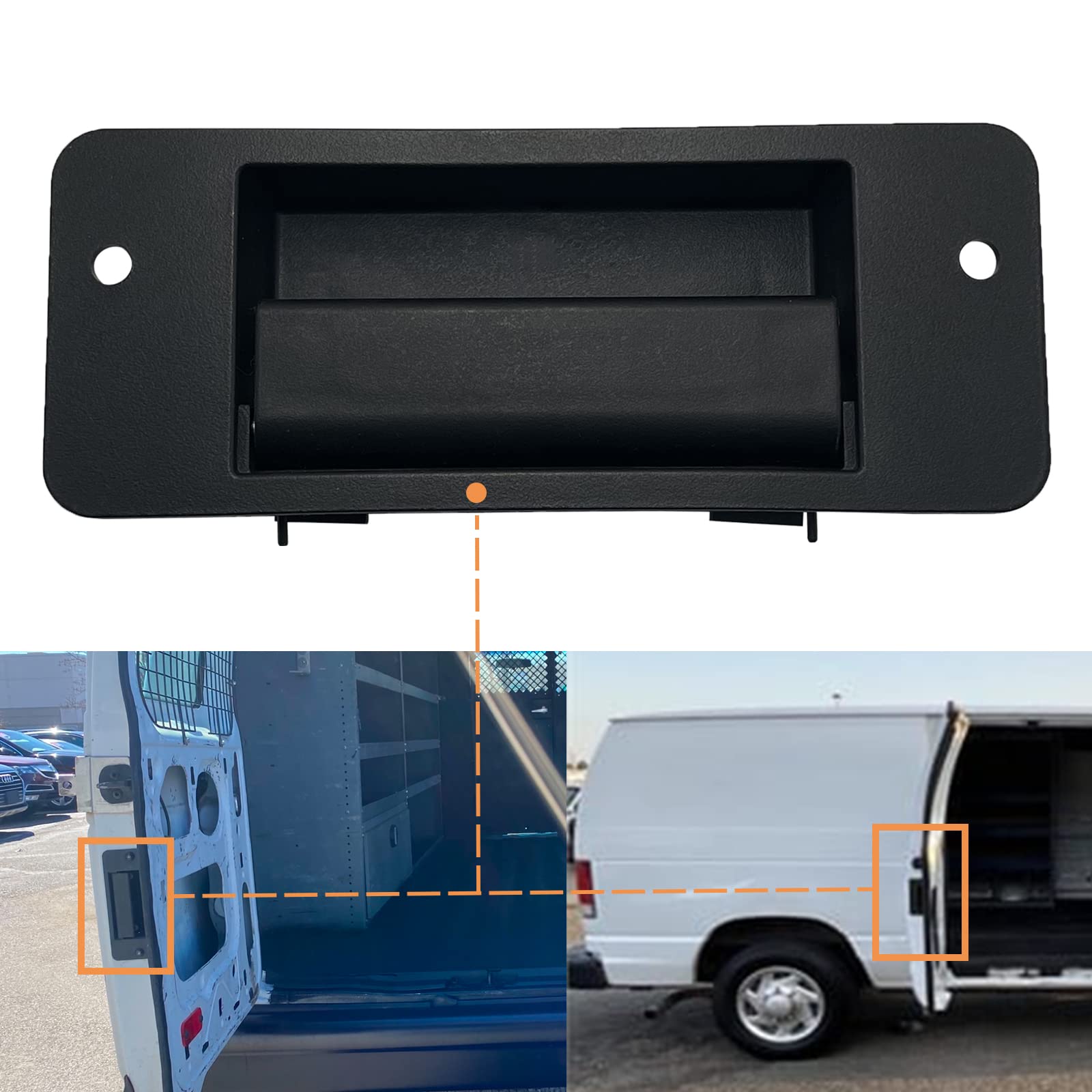 APPERFiT Door Handle Compatible with 1992-2014 Ford E150 E250 E350 E450 E-Series Van Replaces 6C2Z-1543401-AA 80916