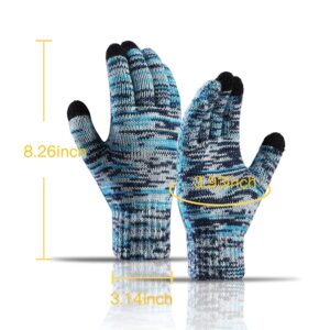 Honnesserry Winter Warm Beanie Hat Scarf and Touchscreen Gloves Set for Womens Skull Caps Neck Scarves with Fleece Lined