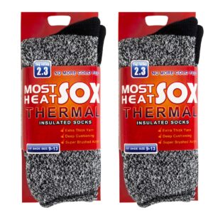 Thermal Socks for Men, Winter Warm Socks Womens for Cold Weather, Outdoor Sports,R-Concrete Grey