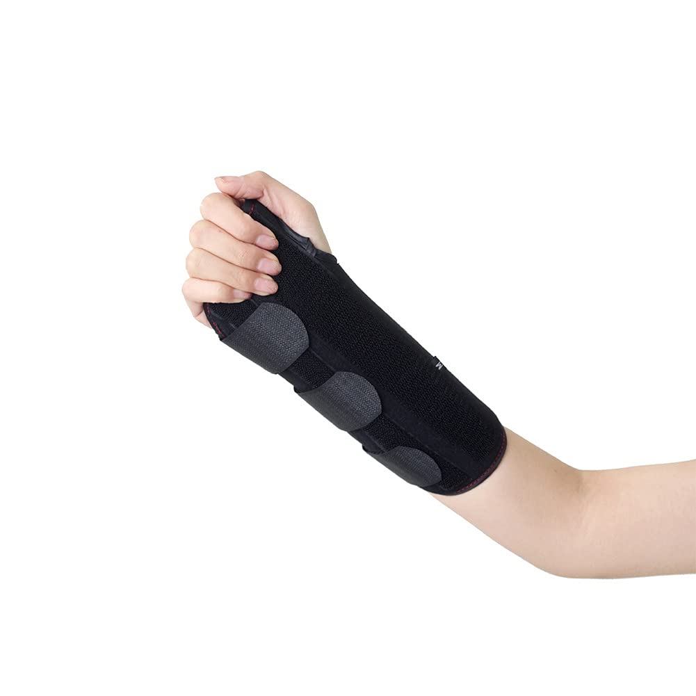 Carpal Tunnel Wrist Brace Adjustable Wrist Support Brace with Splints Right Hand Arm Compression Hand Support for Injuries Wrist Pain Sprain Sports (Color : M, Size : Left)