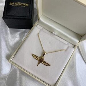 Baltinester Handmade IDF Wings Israeli Army Paratrooper Pendant in 14k Yellow Gold 20.5 x 30 mm Jewelry