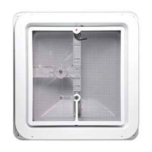 Livpow RV Roof Vent With 12V Fan Reversible 14" x 14"