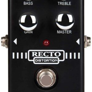 Briskdrop NUX Recto Distortion Guitar Effect Pedal Bundle with 2 Patch Cables and 6 Dunlop Picks, RectoBundle2