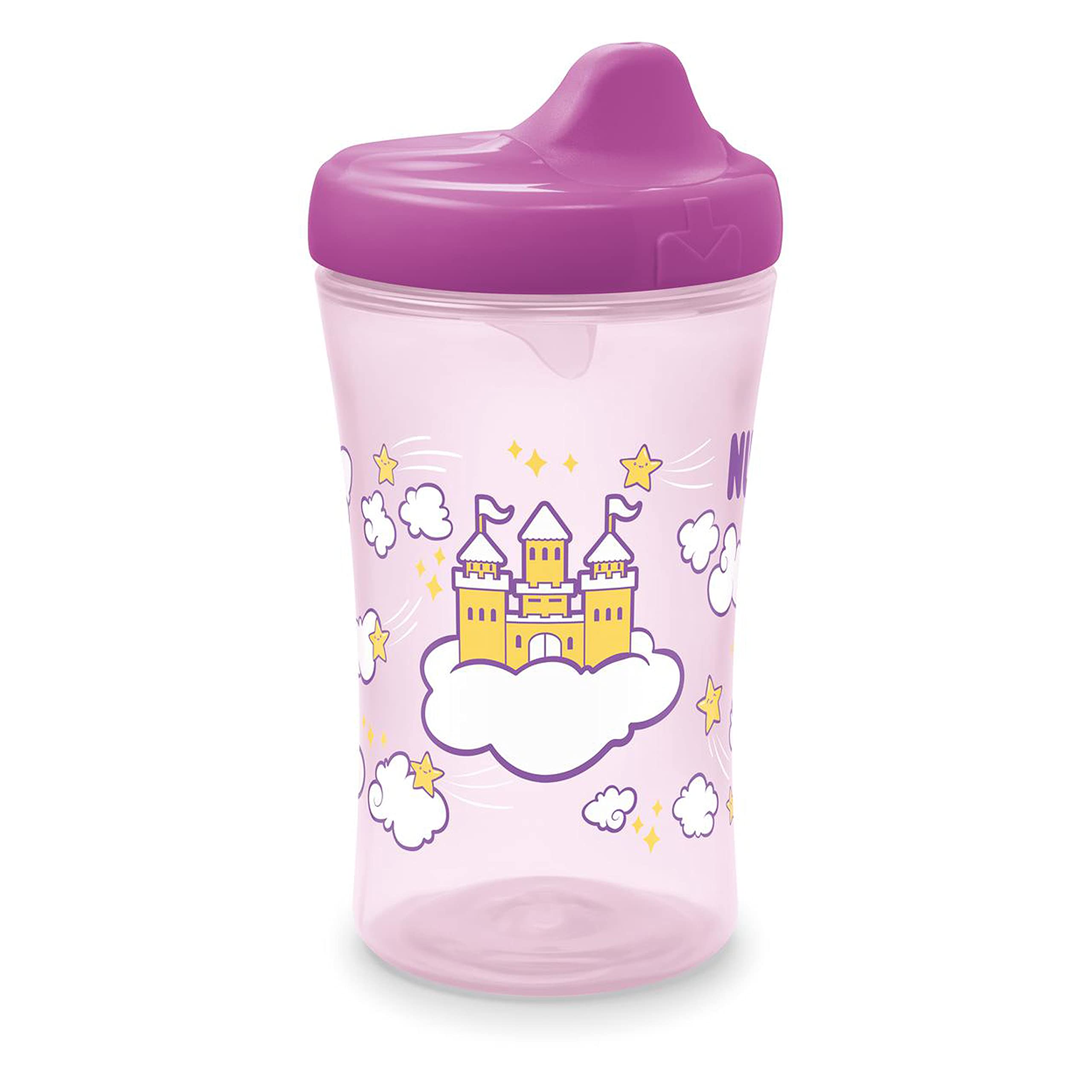 NUK Hide 'n Seek Hard Spout Cup | Sippy Cup with Color-Changing Designs | 2 Count (Pack of 1)