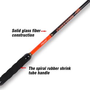 Fiblink Fishing Gaff Fiberglass Handle Stainless Steel Hooked Gaff (3’ & 5’ & 6’, 66 lb Test) (Lenght: 3')