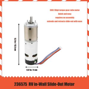 236575 RV in-Wall Slide-Out Motor, RV Slide-Out in-Wall Motor, IG-42 (10mm) Motor Assembly, 300:1 High Torque Gear Ratio Compatible with lippert Schwintek in-Wall Slide System (Three Year Warranty)