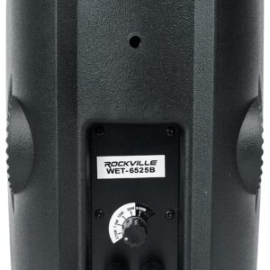 Rockville 2 WET-6525B 6.5" 70V Commercial Indoor/Outdoor Wall Speakers in Black