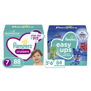 pampers potty training transition kit, 84 count