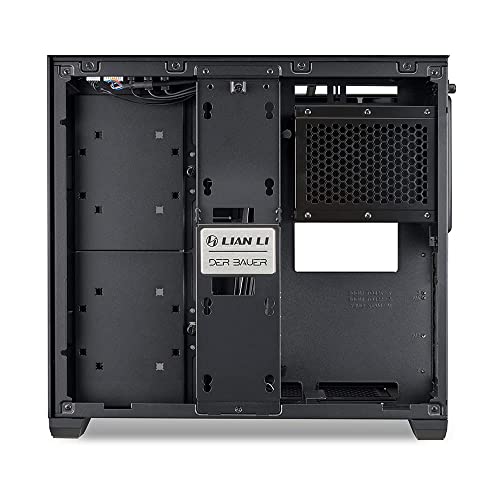 Lian Li O11 Air Small Case - Mini ITX - Mesh & Aluminum Panel - include 2 x 140MM PWM fans & 120mm PWM fan - up to 200mm long full ATX PSUs (O11AMX BLACK)