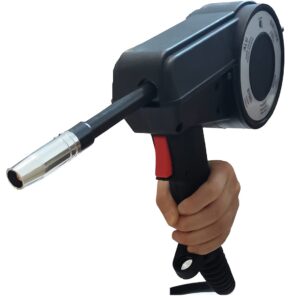 PreAsion Aluminum Spool Gun Mig Torch Fit Miller Millermatic 140 180 211300371 Spoolmate 100 Series with 10ft Cables for Aluminum Stainless Steel Iron with Welding Wire 20 Contact Tips