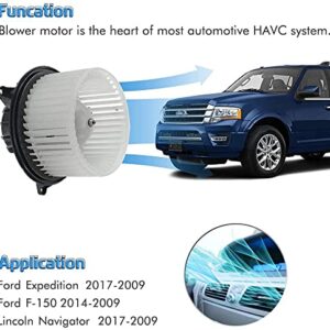 HVAC Blower Motor Assembly Compatible with 2009-2014 F150 2009-2017 Expedition Lincoln Navigator Replace OE # CL1Z19805A MM1094 PM9364 75873 700237