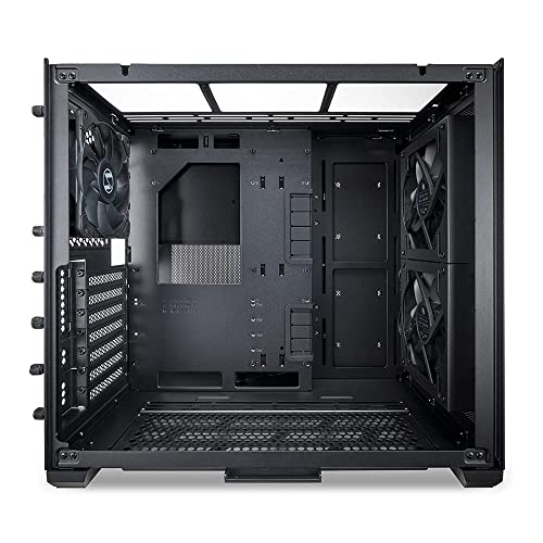 Lian Li O11 Air Small Case - Mini ITX - Mesh & Aluminum Panel - include 2 x 140MM PWM fans & 120mm PWM fan - up to 200mm long full ATX PSUs (O11AMX BLACK)