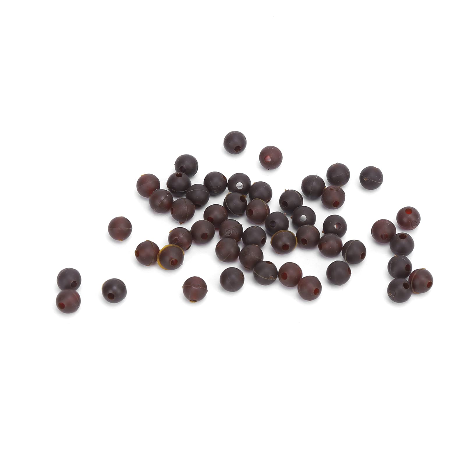 VGEBY Carp Fishing Rig Beads 50pcs Carp Fishing Beads 6mm Diameter Soft Carp Fishing Rig Beads Carp Fishing Accessories(Brown) Portableelectronicdevicemount Other Fishing Tools and Accessories