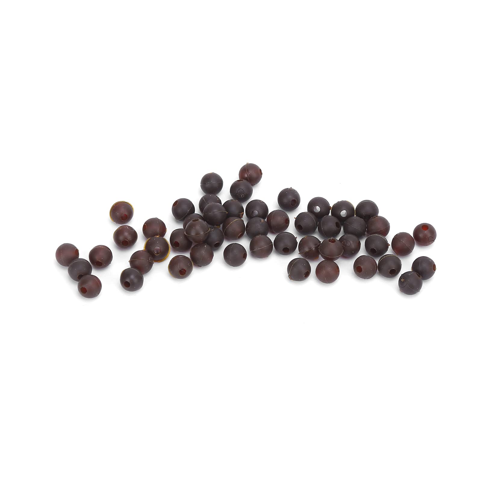 VGEBY Carp Fishing Rig Beads 50pcs Carp Fishing Beads 6mm Diameter Soft Carp Fishing Rig Beads Carp Fishing Accessories(Brown) Portableelectronicdevicemount Other Fishing Tools and Accessories