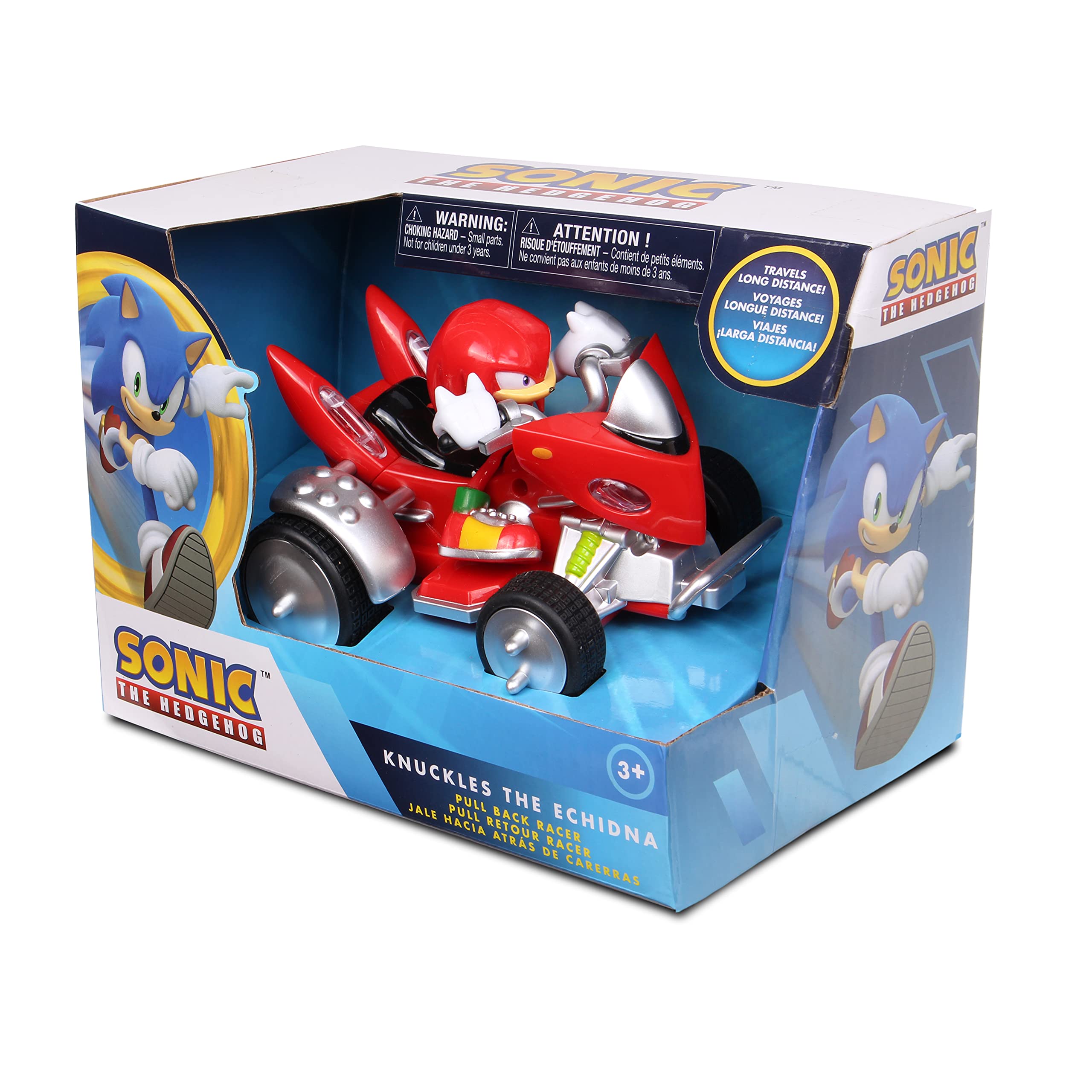 NKOK Sonic & Sega All-Stars Racing Pull Back Knuckles, Multi