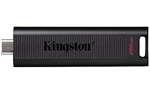 Kingston DataTraveler Max 256GB USB-C Flash Drive with USB 3.2 Gen 2 Performance, Black