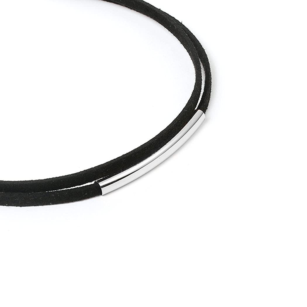 Shegirl Black Collar Necklace Velvet Choker Necklaces Fashion Punk Jewelry for Women (Silver)