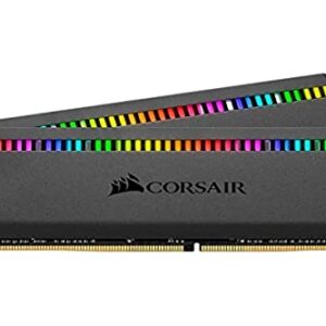 Corsair Dominator Platinum RGB 32GB (2x16GB) DDR4 3600 (PC4-28800) C14 1.45V AMD Optimized Memory- Black, CMT32GX4M2Z3600C14