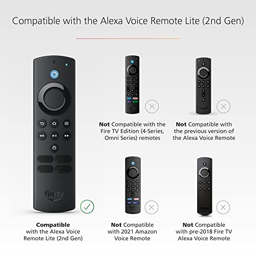 Made for Amazon Remote Cover Case, for Alexa Voice Remote Lite (2nd Generation)