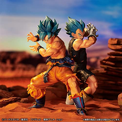 Ichibansho Figure - Dragon Ball Super - Son Goku & Vegeta (Super Saiyan God Super Saiyan) (Vs Omnibus Super), Bandai Spirits Collectible Statue