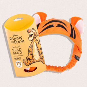 MAD Beauty Disney Make-Up Headband, Elasticated, Keeps Hair Neatly Tucked Away Out of Face, Comfortable, Soft, Use While Doing Make-Up, Applying Creams, or Face Masks (Tigger)