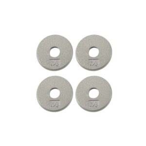 Ader Hollow E-Z Curl 1" Bar w/ 4 pcs of 1.25lb + 2.5lb Gray 1" Standard Weight Plates