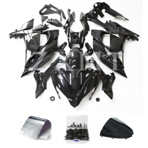 ZXMT Fairing Kit For Kawasaki Ninja 650 EX650 2017 2018 2019 Glossy Black ABS Bodywork Set with Bolts(26PCS)