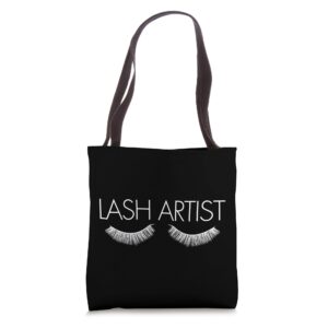 lash artist tote bag